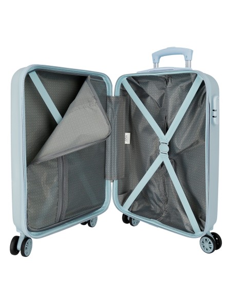SET/2TROLLEY ABS 55-65CM. 4R.STITCH MAKE A FACE